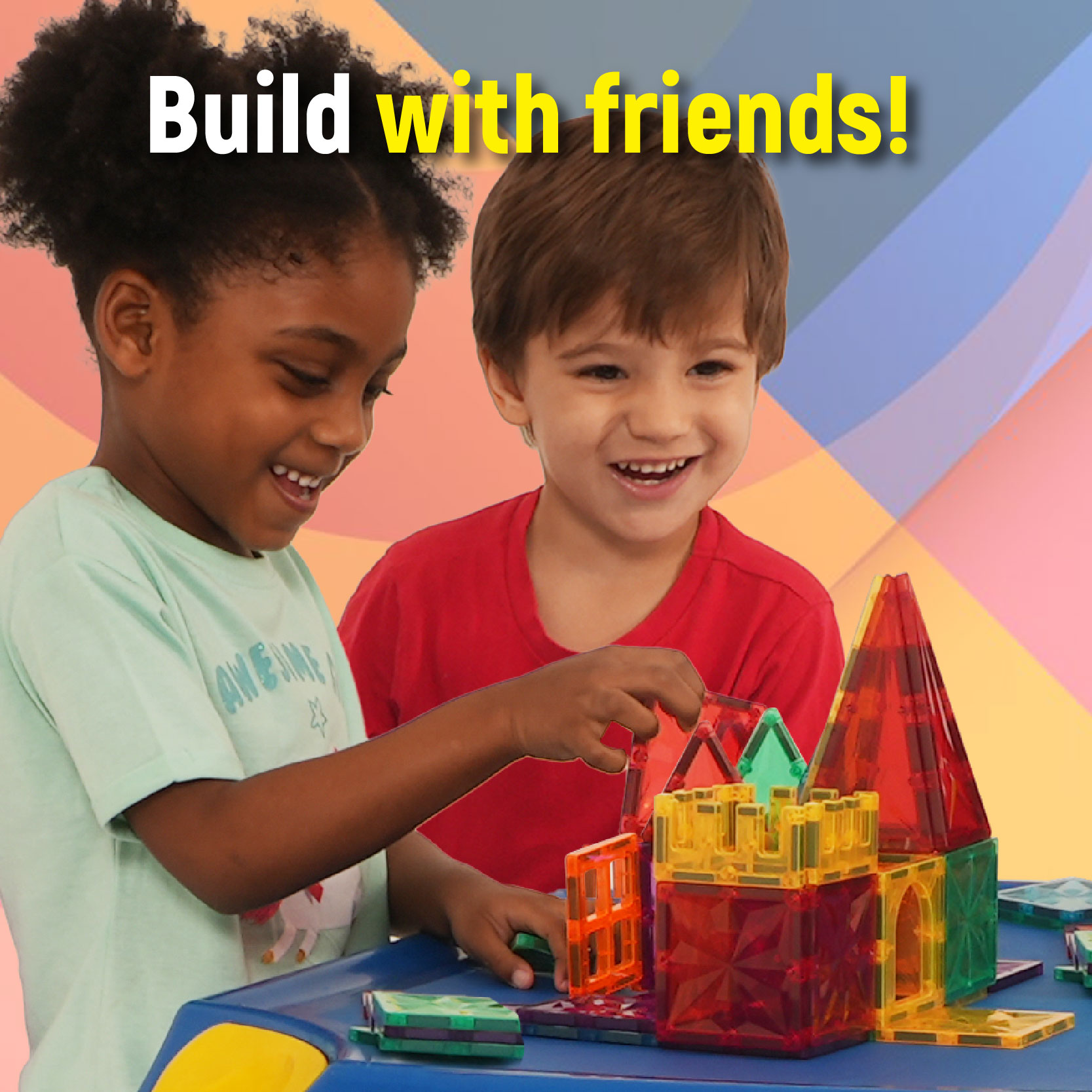 Zippi Magnetic Tiles - 60 Pieces - Tevo